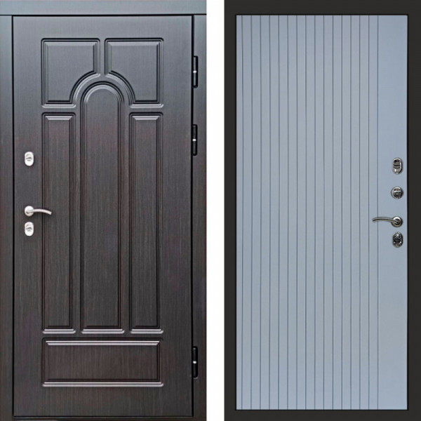 Входная дверь Termo-Door Премиум Винорит Модена Венге - Flat Grey софт