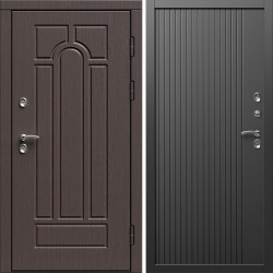 Входная дверь Termo-Door Премиум Винорит Модена Венге - Флэт Черный кварц