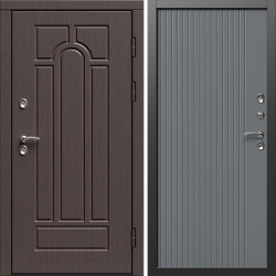 Входная дверь Termo-Door Премиум Винорит Модена Венге - Флэт Grey софт