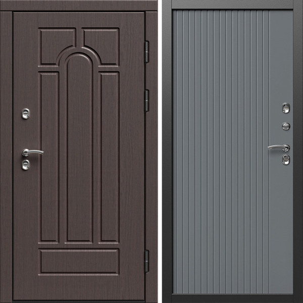 Входная дверь Termo-Door Премиум Винорит Модена Венге - Флэт Grey софт