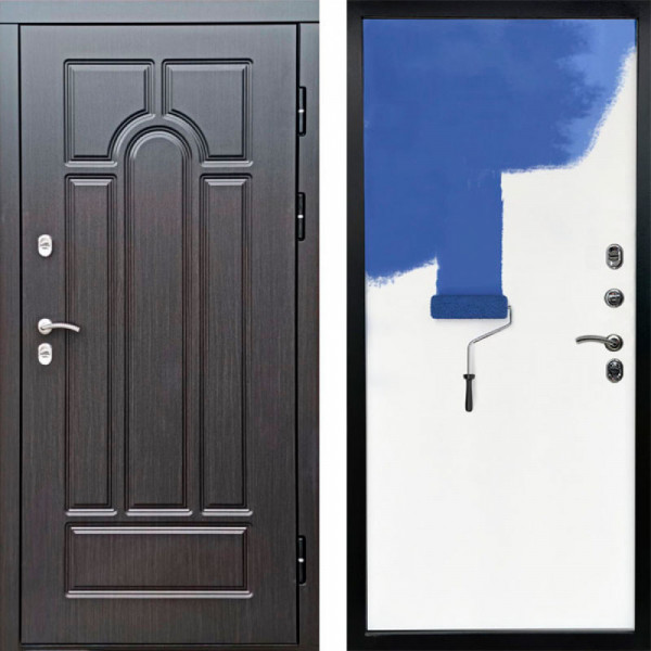 Входная дверь Termo-Door Премиум Винорит Модена Венге - Гладкая Панель Под Покраску Под покраску (грунт)