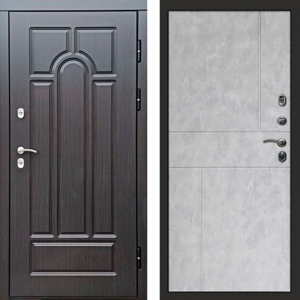 Входная дверь Termo-Door Премиум Винорит Модена Венге - Горизонт бетон светлый