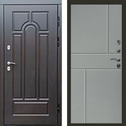 Входная дверь Termo-Door Премиум Винорит Модена Венге - Горизонт Grey софт