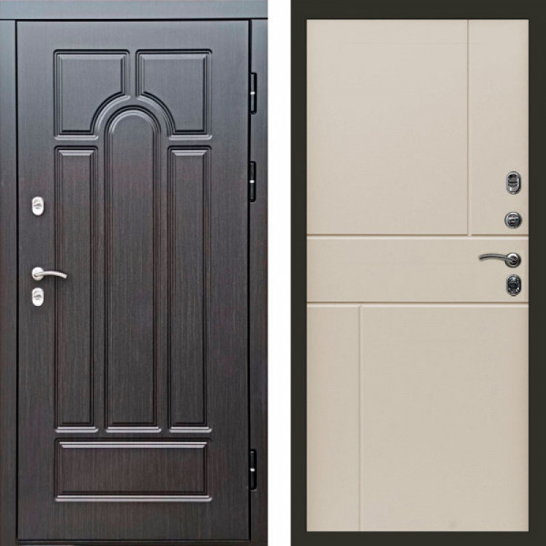 Входная дверь Termo-Door Премиум Винорит Модена Венге - Горизонт Слоновая кость