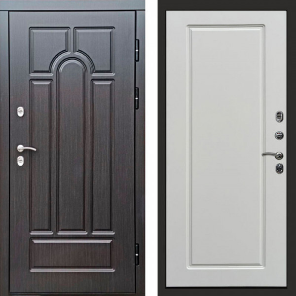 Входная дверь Termo-Door Премиум Винорит Модена Венге - Гранд Белый софт