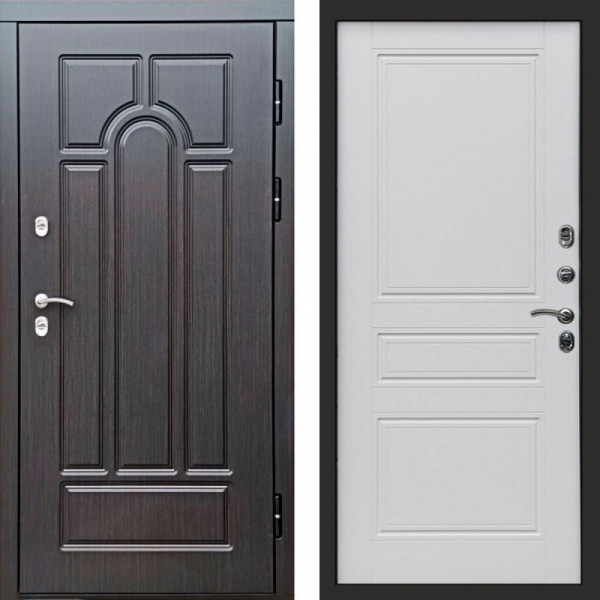 Входная дверь Termo-Door Премиум Винорит Модена Венге - Классика белый матовый