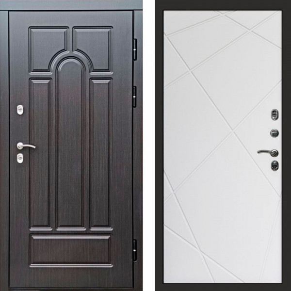 Входная дверь Termo-Door Премиум Винорит Модена Венге - Лучи белый