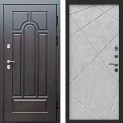 Входная дверь Termo-Door Премиум Винорит Модена Венге - Лучи бетон светлый