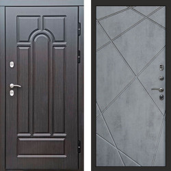 Входная дверь Termo-Door Премиум Винорит Модена Венге - Лучи бетон темный