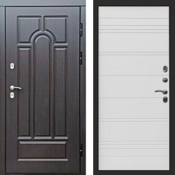 Входная дверь Termo-Door Премиум Винорит Модена Венге - Лучи White line