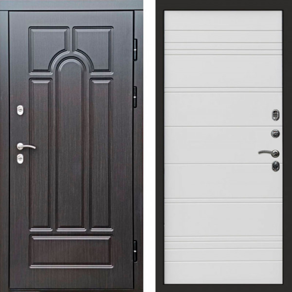 Входная дверь Termo-Door Премиум Винорит Модена Венге - Лучи White line