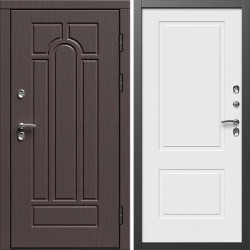 Входная дверь Termo-Door Премиум Винорит Модена Венге - Нео Классика Белый Софт