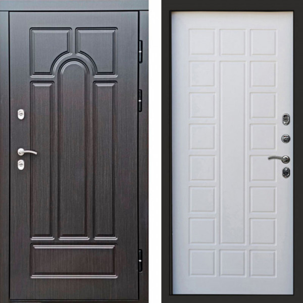 Входная дверь Termo-Door Премиум Винорит Модена Венге - Престиж белое дерево