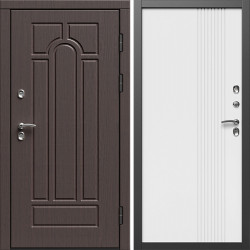 Входная дверь Termo-Door Премиум Винорит Модена Венге - Страйп Белый Софт