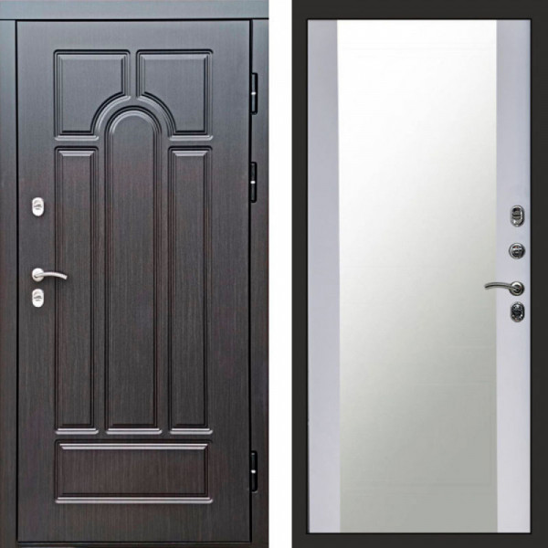 Входная дверь Termo-Door Премиум Винорит Модена Венге - Зеркало белый софт