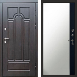 Входная дверь Termo-Door Премиум Винорит Модена Венге - Зеркало Фацет Черный кварц+тонировка серая