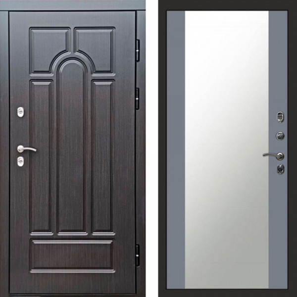 Входная дверь Termo-Door Премиум Винорит Модена Венге - Зеркало Grey Софт