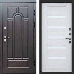 Входная дверь Termo-Door Премиум Винорит Модена Венге - Зеркало Триумф Царга лиственница 4500 / 5500