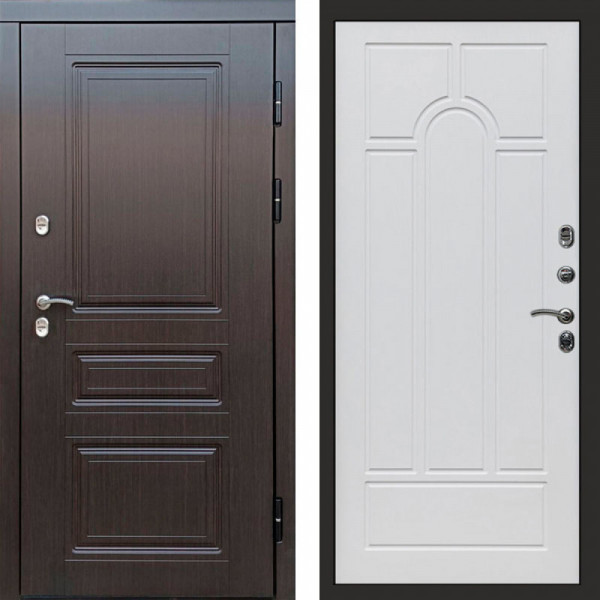 Входная дверь Termo-Door Премиум Винорит Орегон Венге - Арка белое дерево