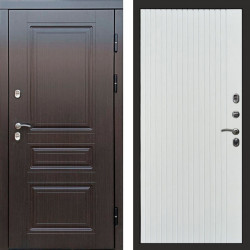 Входная дверь Termo-Door Премиум Винорит Орегон Венге - Flat Белый софт