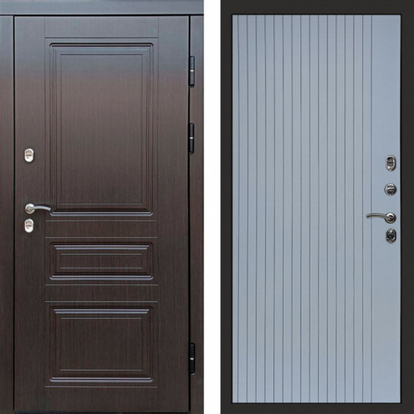 Входная дверь Termo-Door Премиум Винорит Орегон Венге - Flat Grey софт