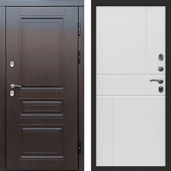 Входная дверь Termo-Door Премиум Винорит Орегон Венге - Горизонт белый