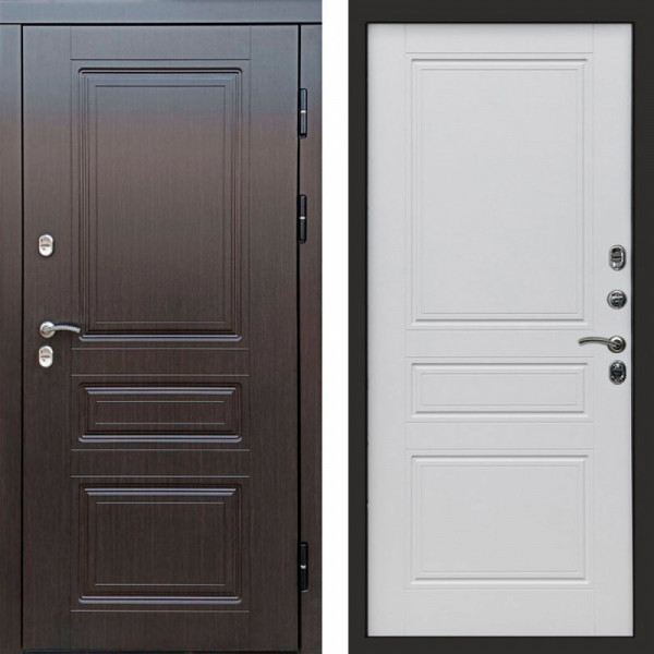 Входная дверь Termo-Door Премиум Винорит Орегон Венге - Классика белый матовый