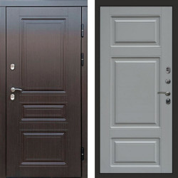Входная дверь Termo-Door Премиум Винорит Орегон Венге - Лион Grey софт