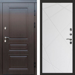 Входная дверь Termo-Door Премиум Винорит Орегон Венге - Лучи белый