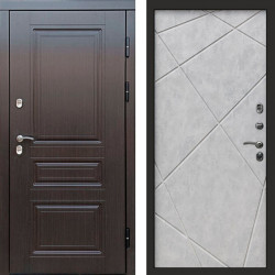 Входная дверь Termo-Door Премиум Винорит Орегон Венге - Лучи бетон светлый