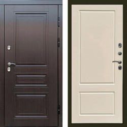 Входная дверь Termo-Door Премиум Винорит Орегон Венге - Марсель Слоновая кость