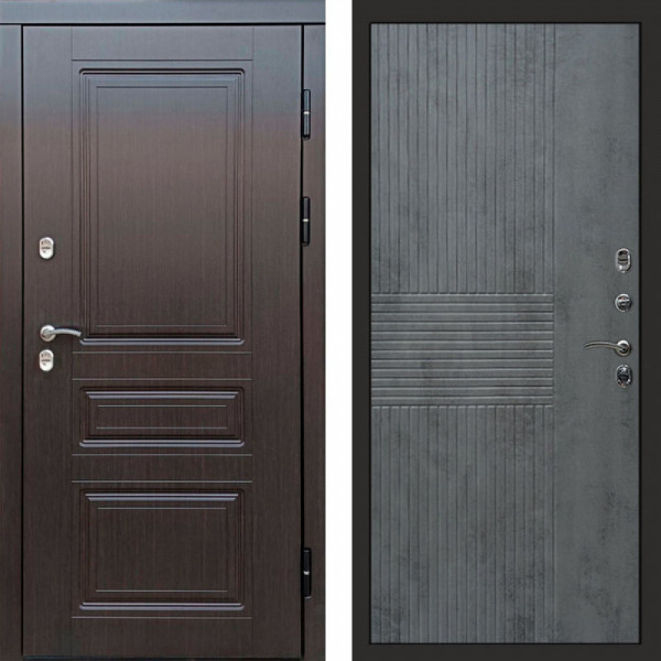 Входная дверь Termo-Door Премиум Винорит Орегон Венге - Мастино Бетон темный