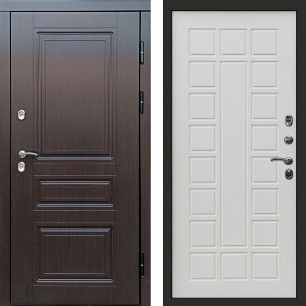 Входная дверь Termo-Door Премиум Винорит Орегон Венге - Престиж бежевый матовый