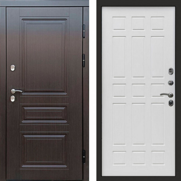 Входная дверь Termo-Door Премиум Винорит Орегон Венге - Спарта белое дерево