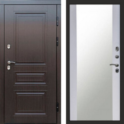 Входная дверь Termo-Door Премиум Винорит Орегон Венге - Зеркало белый софт