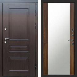 Входная дверь Termo-Door Премиум Винорит Орегон Венге - Зеркало дуб