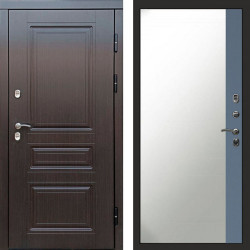 Входная дверь Termo-Door Премиум Винорит Орегон Венге - Зеркало Фацет Grey софт