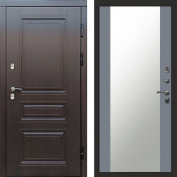 Входная дверь Termo-Door Премиум Винорит Орегон Венге - Зеркало Grey Софт