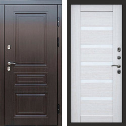 Входная дверь Termo-Door Премиум Винорит Орегон Венге - Зеркало Триумф Царга лиственница 4500 / 5500