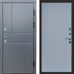 Входная дверь Termo-Door Премиум Винорит Вертикаль Grey - Flat Grey софт