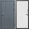 Входная дверь Termo-Door Премиум Винорит Вертикаль Grey - Флэт Белый софт