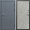 Входная дверь Termo-Door Премиум Винорит Вертикаль Grey - Горизонт бетон светлый