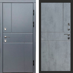 Входная дверь Termo-Door Премиум Винорит Вертикаль Grey - Горизонт бетон темный