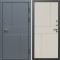 Входная дверь Termo-Door Премиум Винорит Вертикаль Grey - Горизонт Слоновая кость