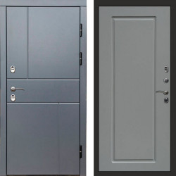 Входная дверь Termo-Door Премиум Винорит Вертикаль Grey - Гранд Grey софт