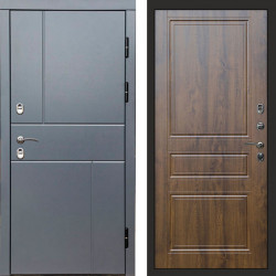 Входная дверь Termo-Door Премиум Винорит Вертикаль Grey - Классика дуб