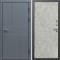 Входная дверь Termo-Door Премиум Винорит Вертикаль Grey - Лучи бетон светлый