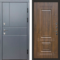 Входная дверь Termo-Door Премиум Винорит Вертикаль Grey - Мадрид Дуб