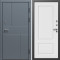 Входная дверь Termo-Door Премиум Винорит Вертикаль Grey - Марсель Белый софт