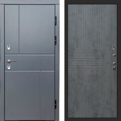 Входная дверь Termo-Door Премиум Винорит Вертикаль Grey - Мастино Бетон темный